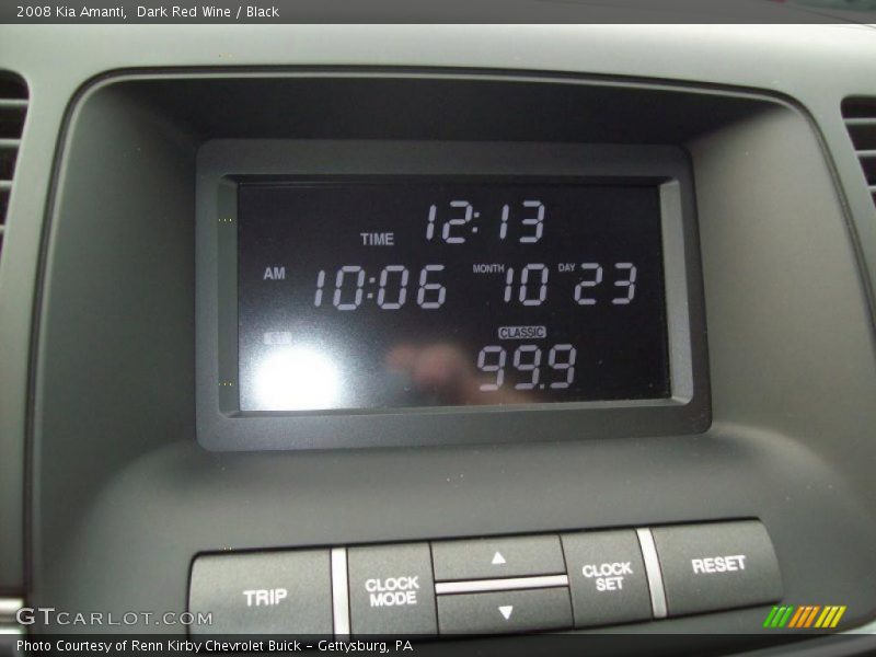 Dark Red Wine / Black 2008 Kia Amanti
