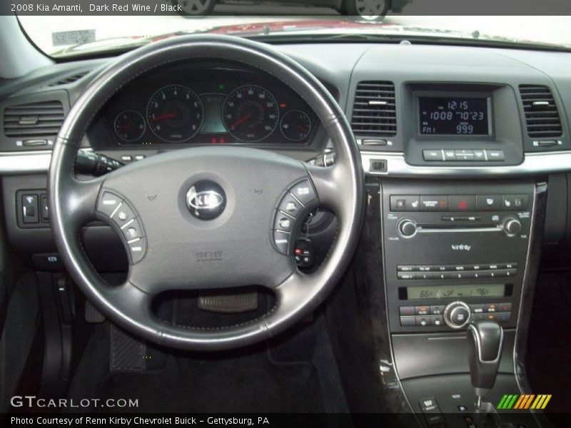 Dark Red Wine / Black 2008 Kia Amanti