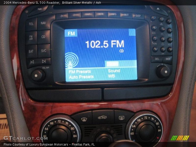 Controls of 2004 SL 500 Roadster