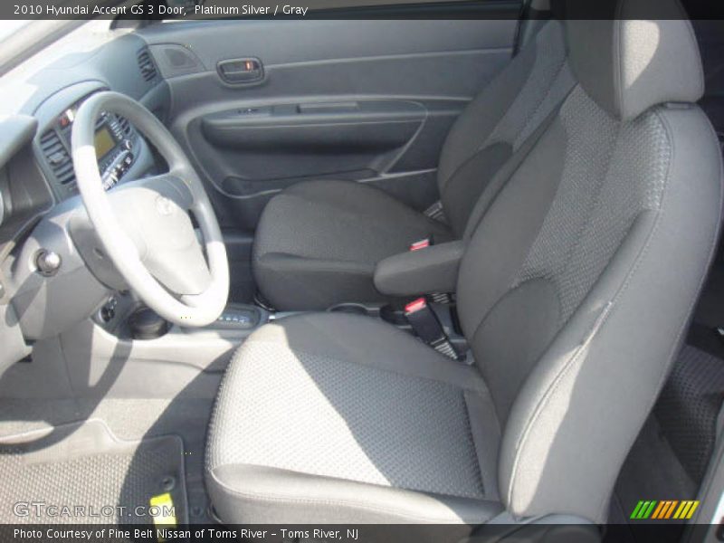 Platinum Silver / Gray 2010 Hyundai Accent GS 3 Door