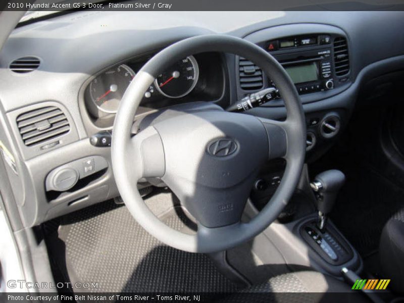 Platinum Silver / Gray 2010 Hyundai Accent GS 3 Door