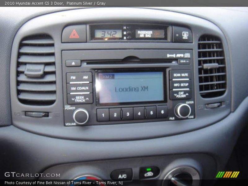 Platinum Silver / Gray 2010 Hyundai Accent GS 3 Door