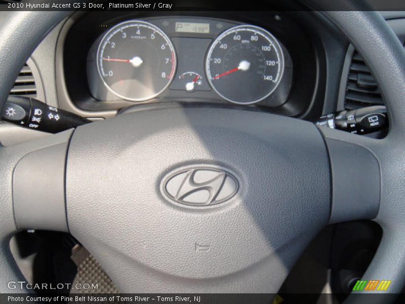 Platinum Silver / Gray 2010 Hyundai Accent GS 3 Door