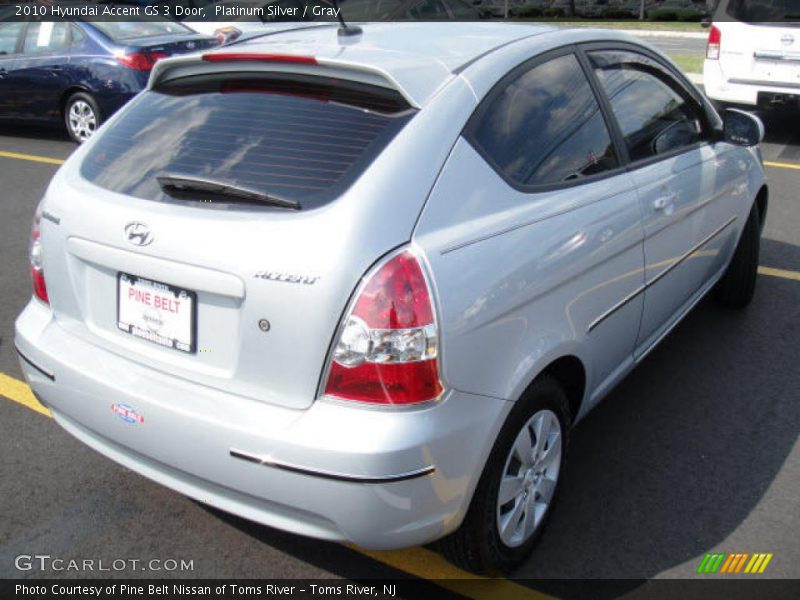 Platinum Silver / Gray 2010 Hyundai Accent GS 3 Door