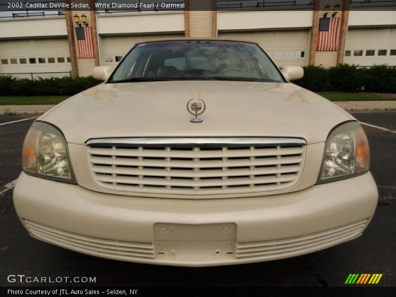 White Diamond Pearl / Oatmeal 2002 Cadillac DeVille Sedan