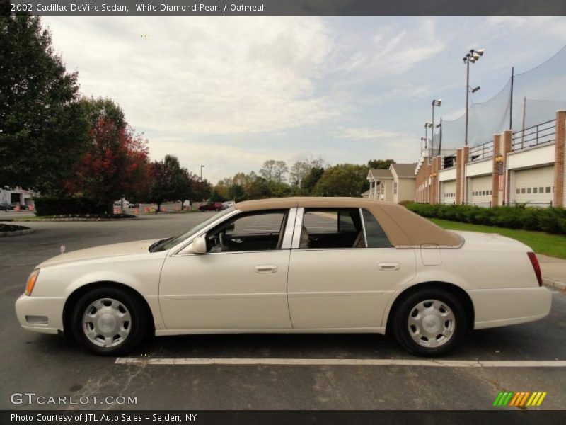 White Diamond Pearl / Oatmeal 2002 Cadillac DeVille Sedan