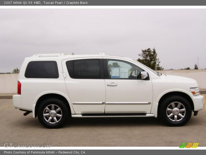 Tuscan Pearl / Graphite Black 2007 Infiniti QX 56 4WD