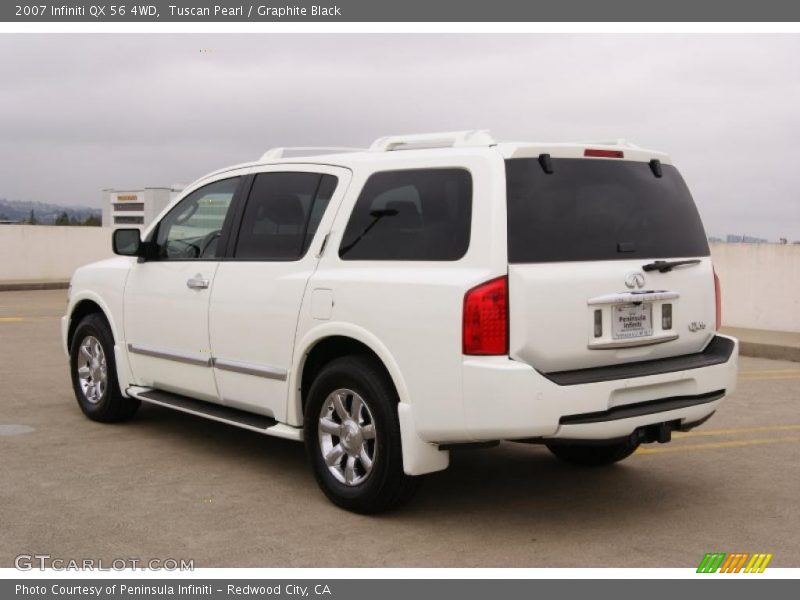 Tuscan Pearl / Graphite Black 2007 Infiniti QX 56 4WD