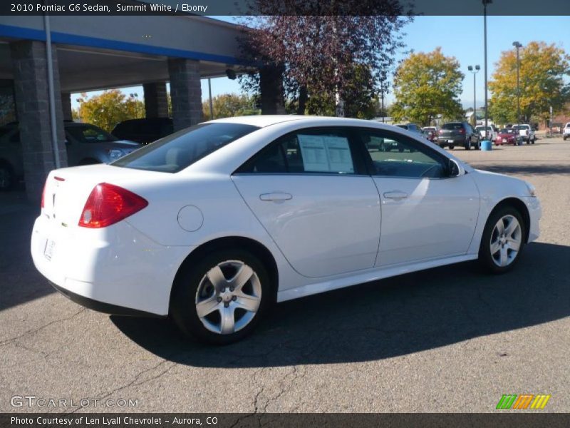 Summit White / Ebony 2010 Pontiac G6 Sedan