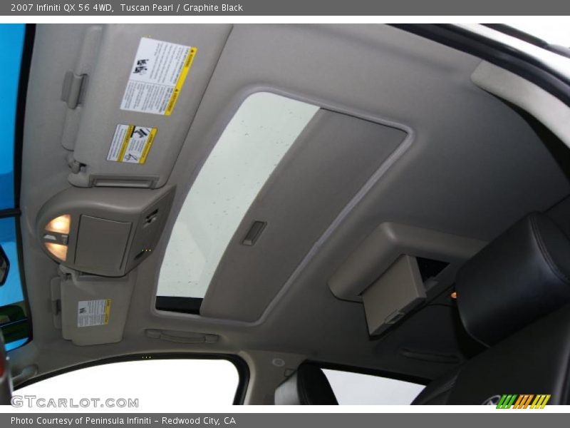 Tuscan Pearl / Graphite Black 2007 Infiniti QX 56 4WD