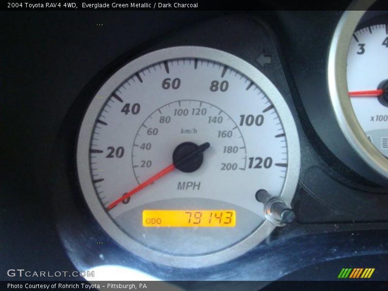 Everglade Green Metallic / Dark Charcoal 2004 Toyota RAV4 4WD