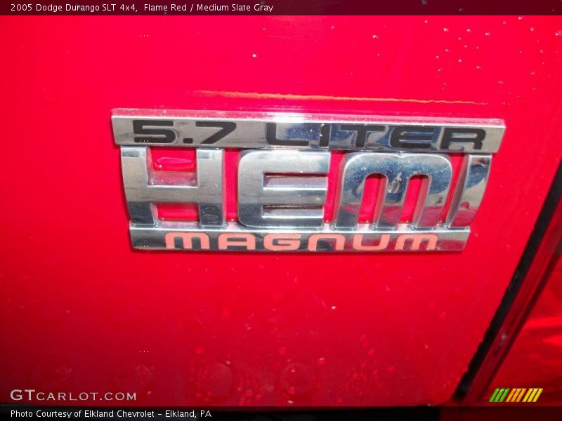 Flame Red / Medium Slate Gray 2005 Dodge Durango SLT 4x4
