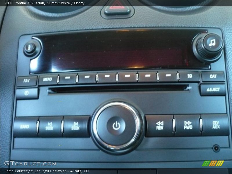 Summit White / Ebony 2010 Pontiac G6 Sedan