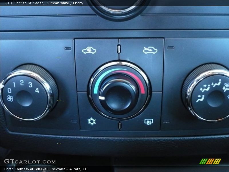 Summit White / Ebony 2010 Pontiac G6 Sedan