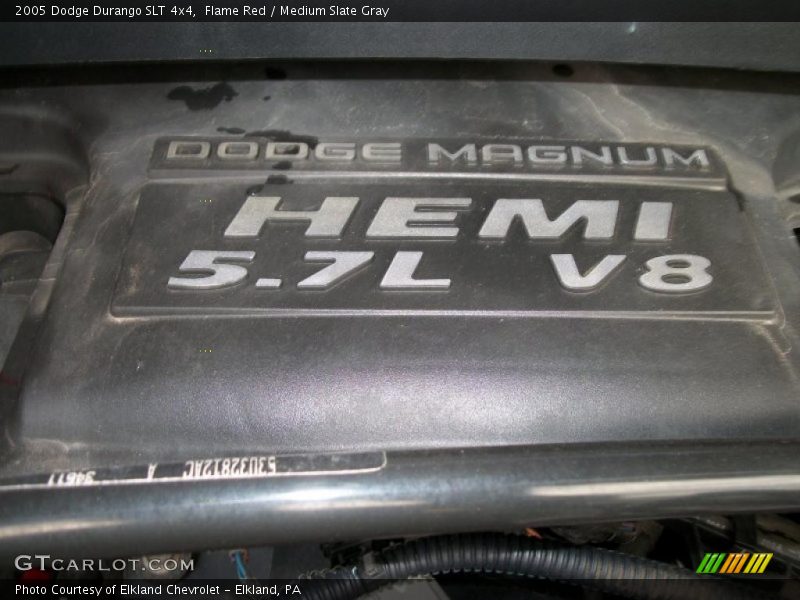 Flame Red / Medium Slate Gray 2005 Dodge Durango SLT 4x4