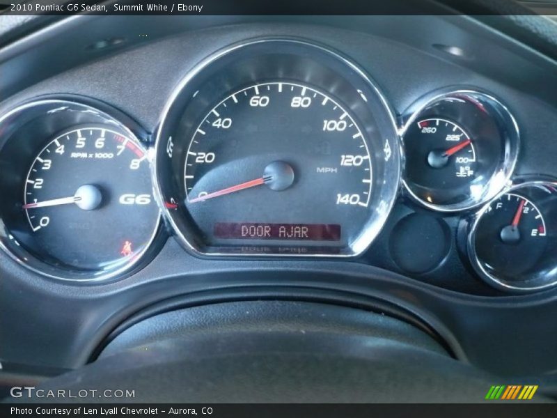 Summit White / Ebony 2010 Pontiac G6 Sedan