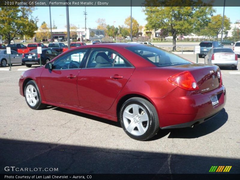 Performance Red Metallic / Ebony 2010 Pontiac G6 Sedan