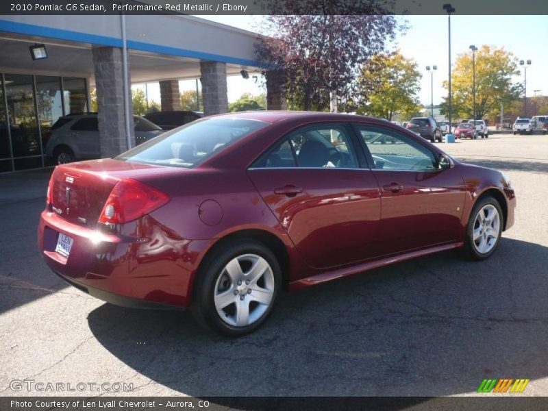 Performance Red Metallic / Ebony 2010 Pontiac G6 Sedan