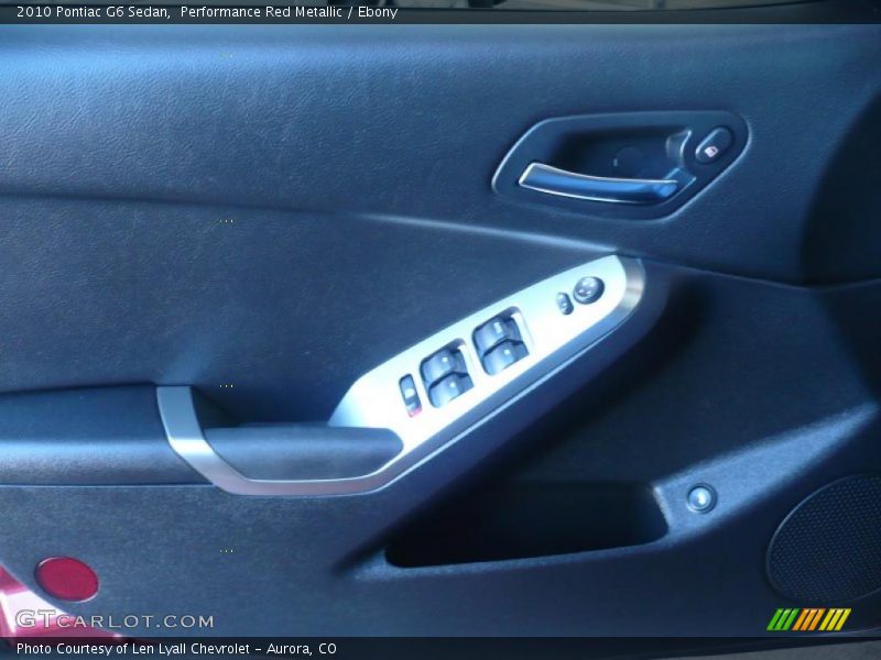 Performance Red Metallic / Ebony 2010 Pontiac G6 Sedan