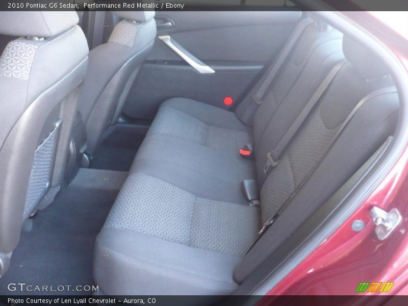 Performance Red Metallic / Ebony 2010 Pontiac G6 Sedan