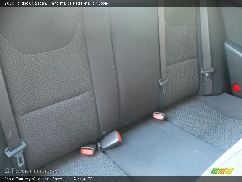 Performance Red Metallic / Ebony 2010 Pontiac G6 Sedan