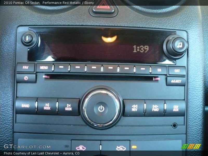 Performance Red Metallic / Ebony 2010 Pontiac G6 Sedan