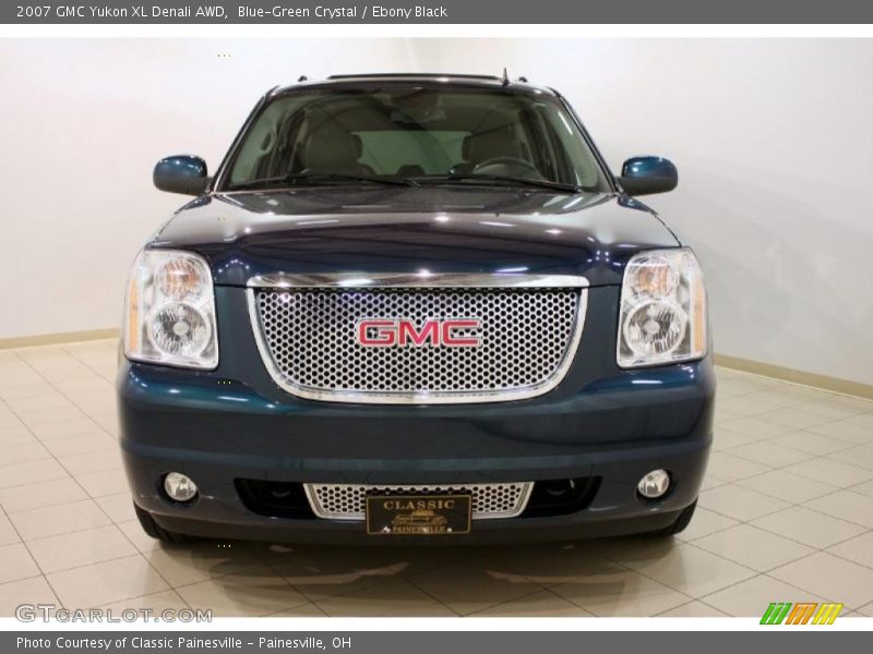 Blue-Green Crystal / Ebony Black 2007 GMC Yukon XL Denali AWD