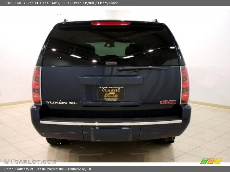 Blue-Green Crystal / Ebony Black 2007 GMC Yukon XL Denali AWD