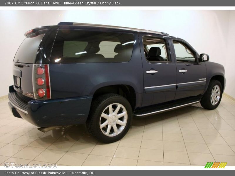 Blue-Green Crystal / Ebony Black 2007 GMC Yukon XL Denali AWD