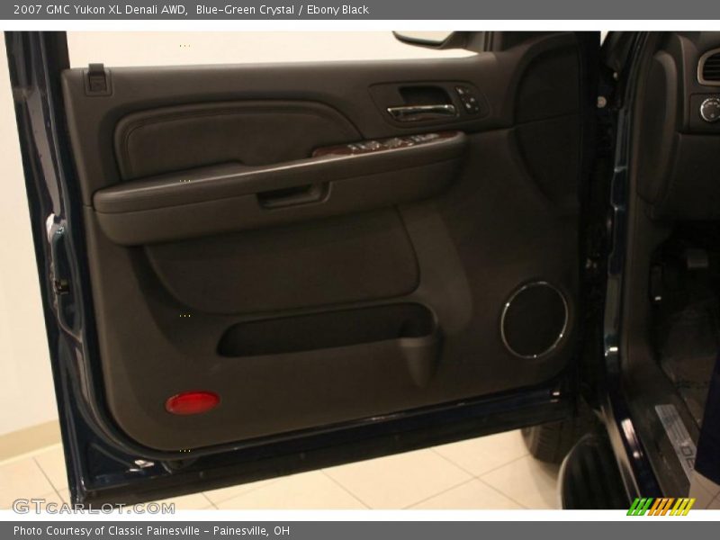 Blue-Green Crystal / Ebony Black 2007 GMC Yukon XL Denali AWD