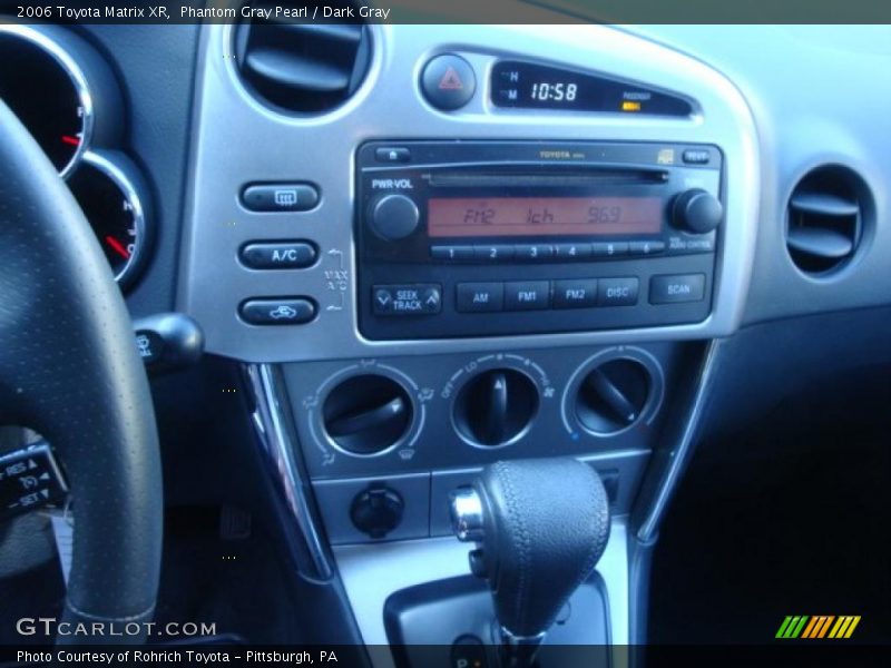 Controls of 2006 Matrix XR