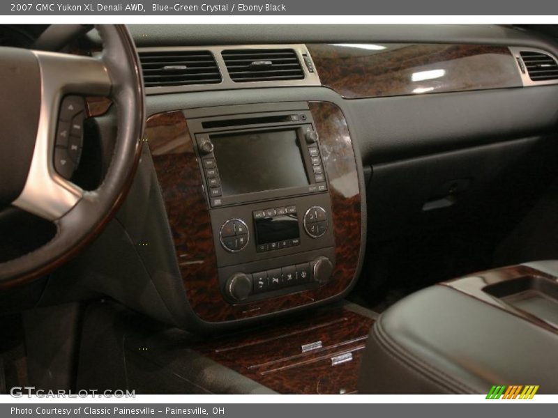 Blue-Green Crystal / Ebony Black 2007 GMC Yukon XL Denali AWD