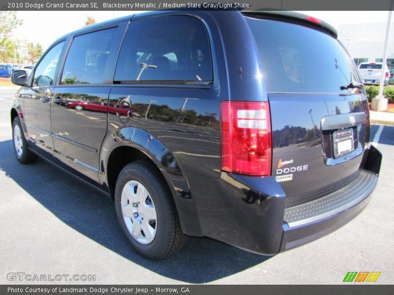 Blackberry Metallic / Medium Slate Gray/Light Shale 2010 Dodge Grand Caravan SE