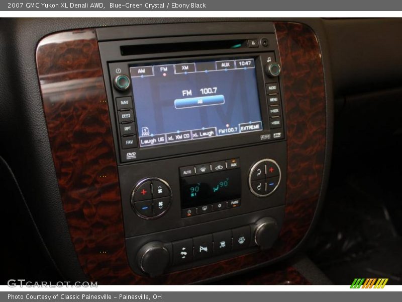 Blue-Green Crystal / Ebony Black 2007 GMC Yukon XL Denali AWD