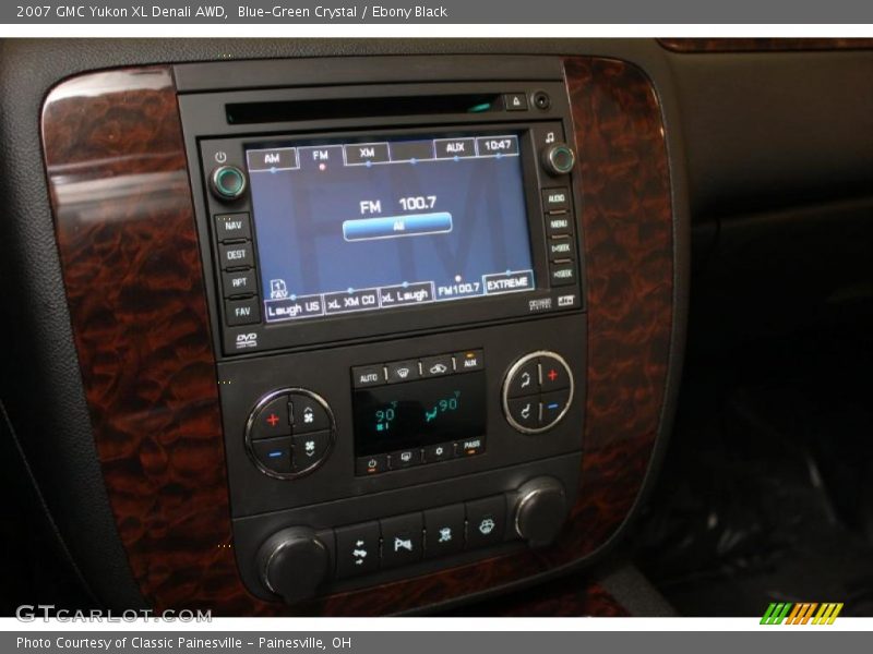Blue-Green Crystal / Ebony Black 2007 GMC Yukon XL Denali AWD