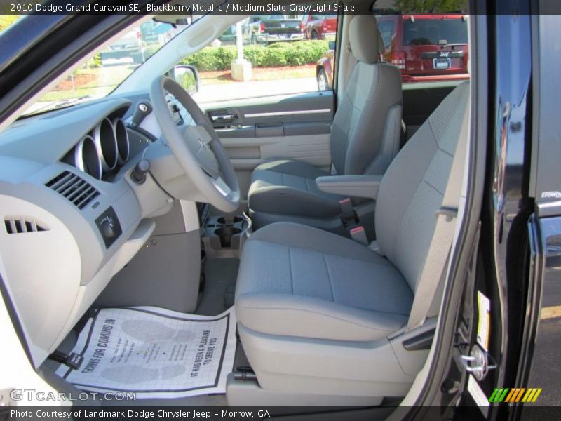 Blackberry Metallic / Medium Slate Gray/Light Shale 2010 Dodge Grand Caravan SE