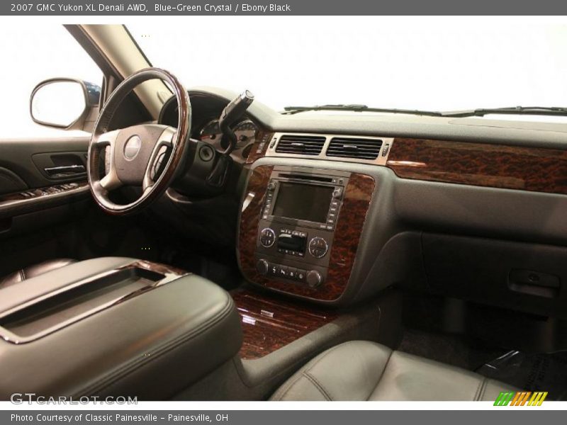 Blue-Green Crystal / Ebony Black 2007 GMC Yukon XL Denali AWD