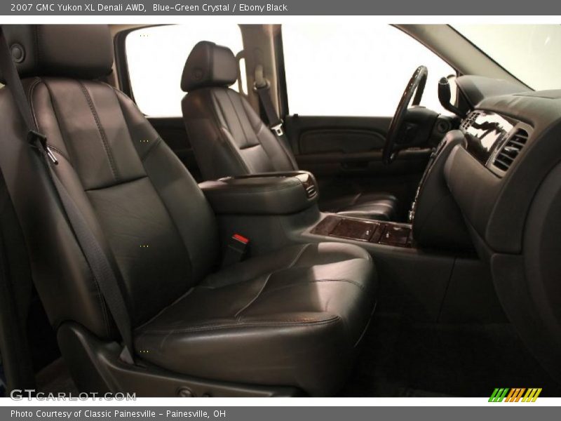 Blue-Green Crystal / Ebony Black 2007 GMC Yukon XL Denali AWD
