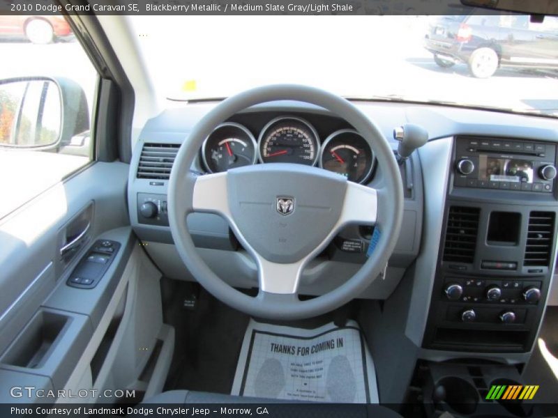 Blackberry Metallic / Medium Slate Gray/Light Shale 2010 Dodge Grand Caravan SE
