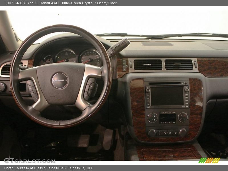 Blue-Green Crystal / Ebony Black 2007 GMC Yukon XL Denali AWD