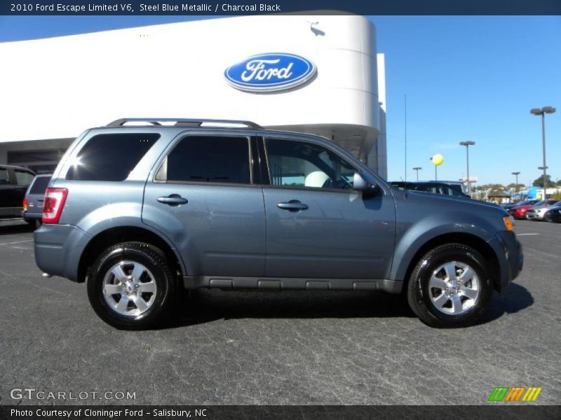 Steel Blue Metallic / Charcoal Black 2010 Ford Escape Limited V6
