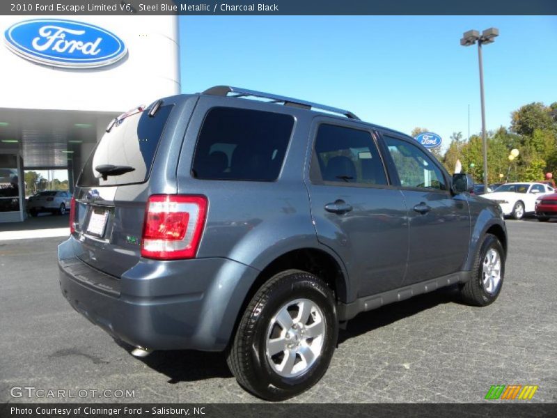 Steel Blue Metallic / Charcoal Black 2010 Ford Escape Limited V6