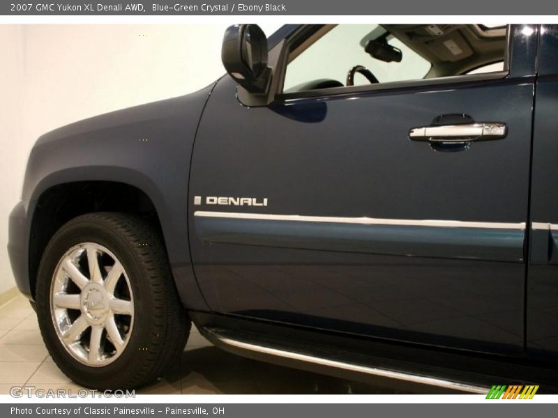Blue-Green Crystal / Ebony Black 2007 GMC Yukon XL Denali AWD