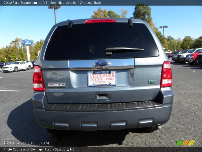 Steel Blue Metallic / Charcoal Black 2010 Ford Escape Limited V6