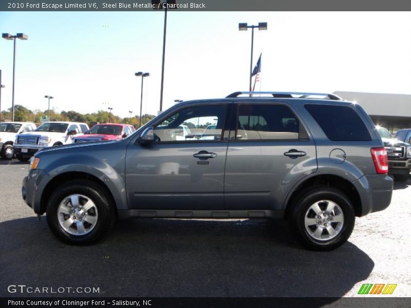 Steel Blue Metallic / Charcoal Black 2010 Ford Escape Limited V6