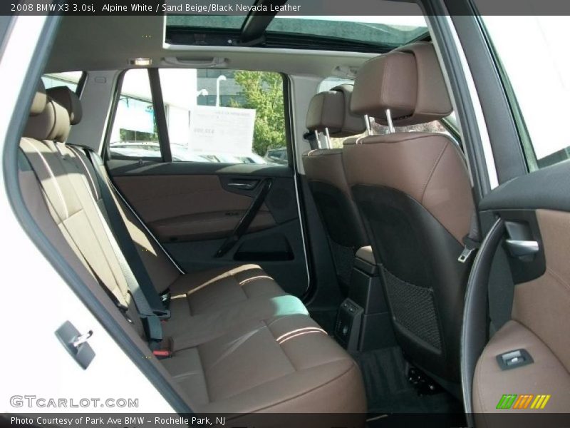 Alpine White / Sand Beige/Black Nevada Leather 2008 BMW X3 3.0si