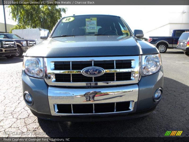 Steel Blue Metallic / Charcoal Black 2010 Ford Escape Limited V6