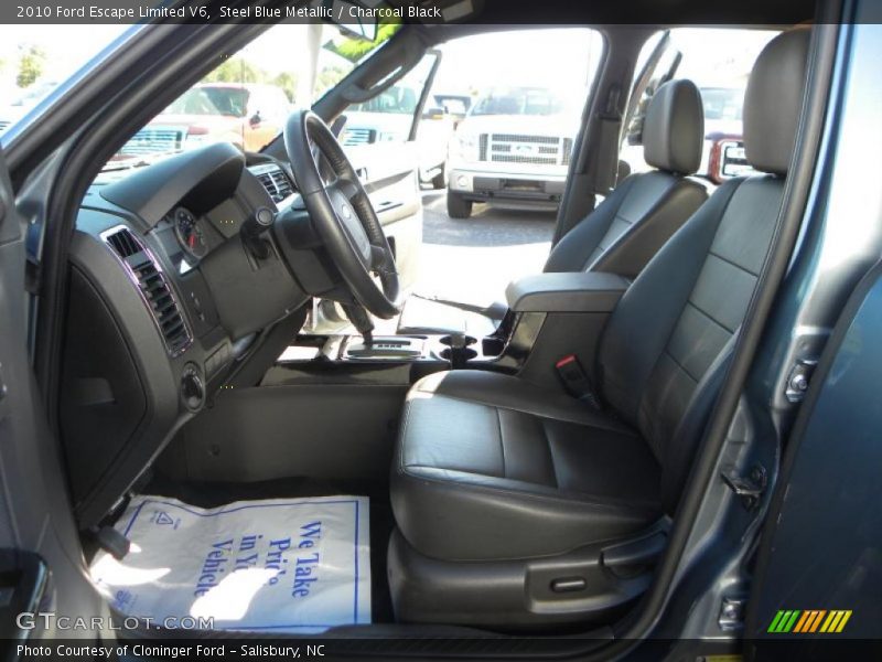 Steel Blue Metallic / Charcoal Black 2010 Ford Escape Limited V6