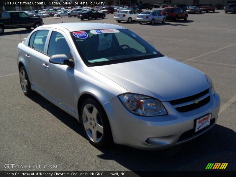 Silver Ice Metallic / Gray 2010 Chevrolet Cobalt LT Sedan