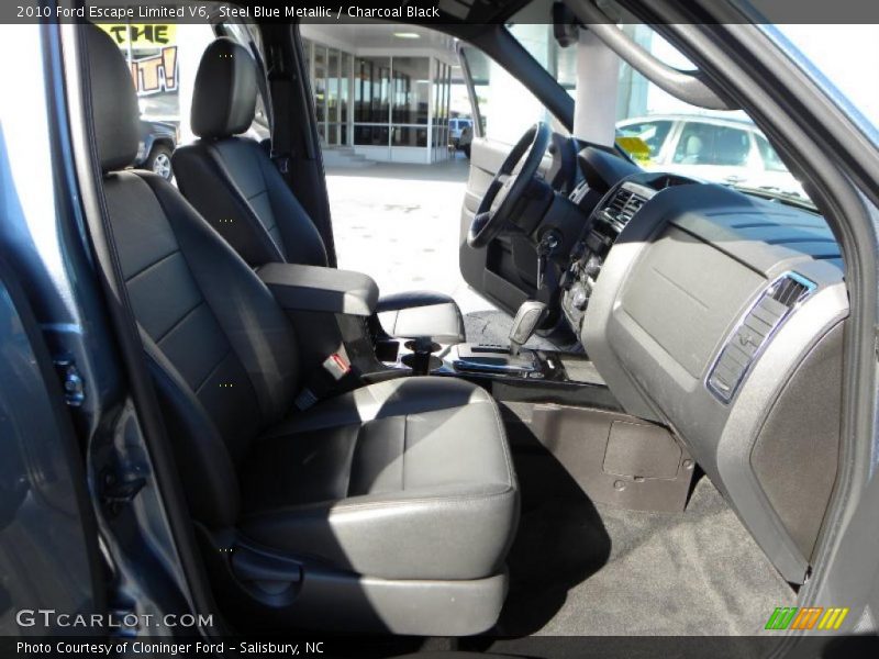 Steel Blue Metallic / Charcoal Black 2010 Ford Escape Limited V6